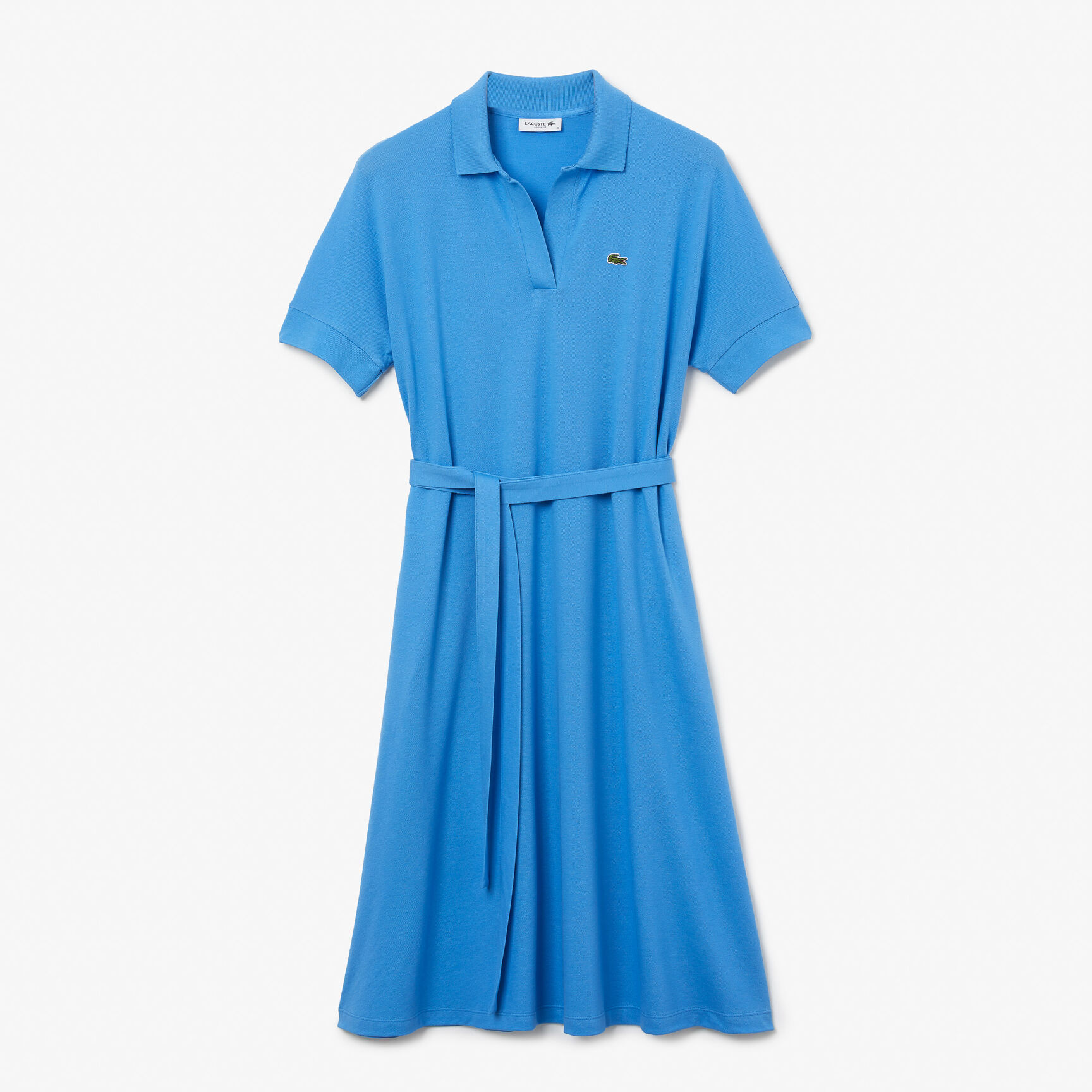 Women's Loose Fit  V-neck Piqu&eacute; Polo Dress