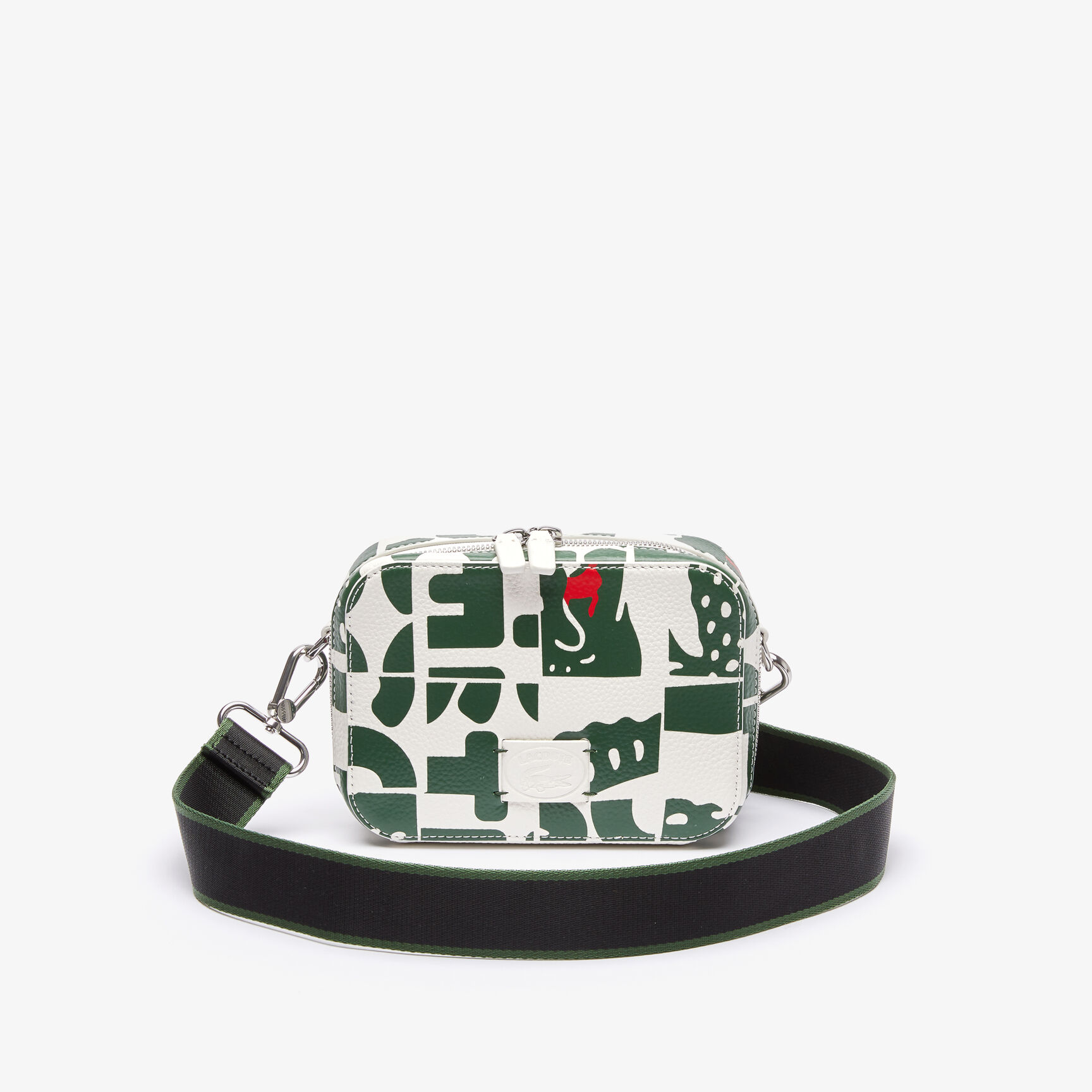 Women's Croco Crew Crocodiles Zip Grained Leather Shoulder Bag Women's Croco Crew Crocodiles Zip Grained Leather Shoulder Bag