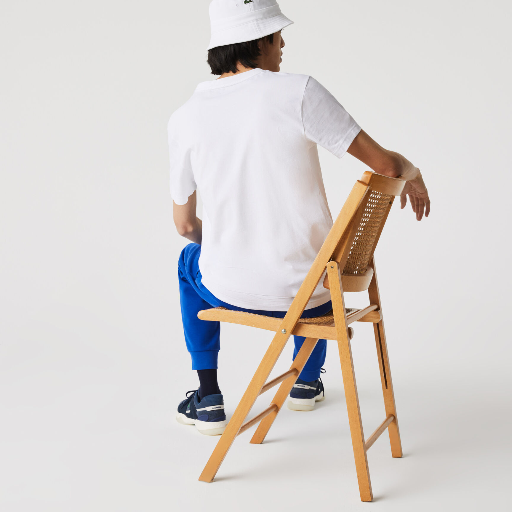 تي شيرت للرجال مع طباعة التمساح مجموعة Lacoste SPORT French Open