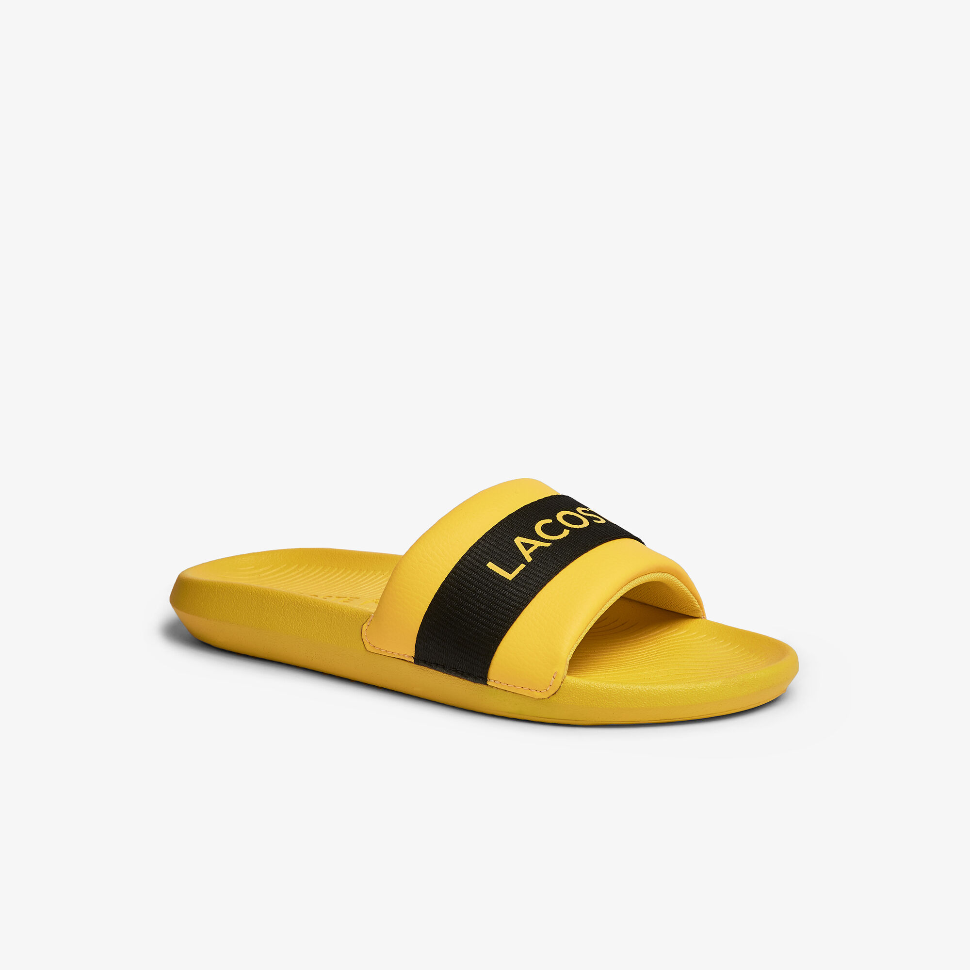 Buy Men s Croco Slides Textile Logo Lacoste SA