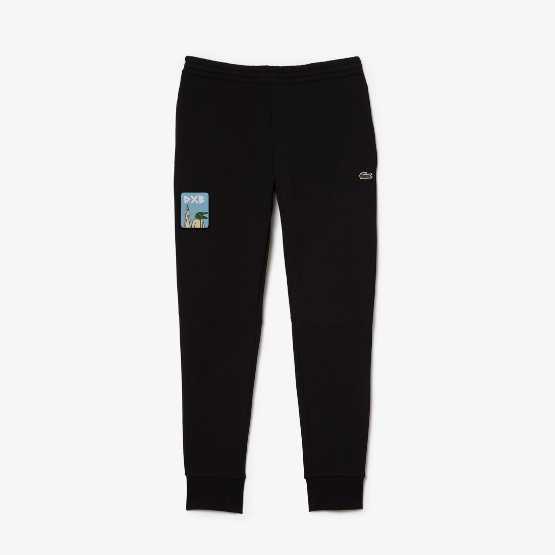 Men's Lacoste Organic Cotton Fleece Trackpants with RexChouk Patch Men's Lacoste Organic Cotton Fleece Trackpants with RexChouk Patch
