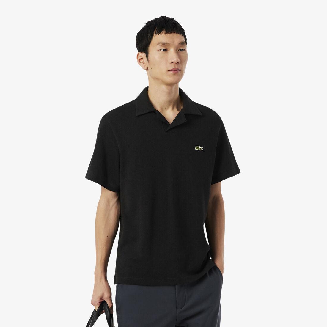 Classic Fit Cotton-Linen Polo Shirt
