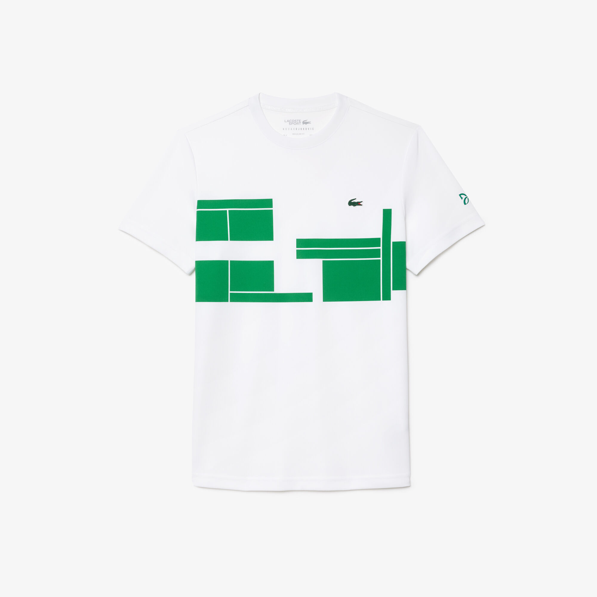 Lacoste Tennis x Novak Djokovic T-shirt, White / Green | LACOSTE KSA