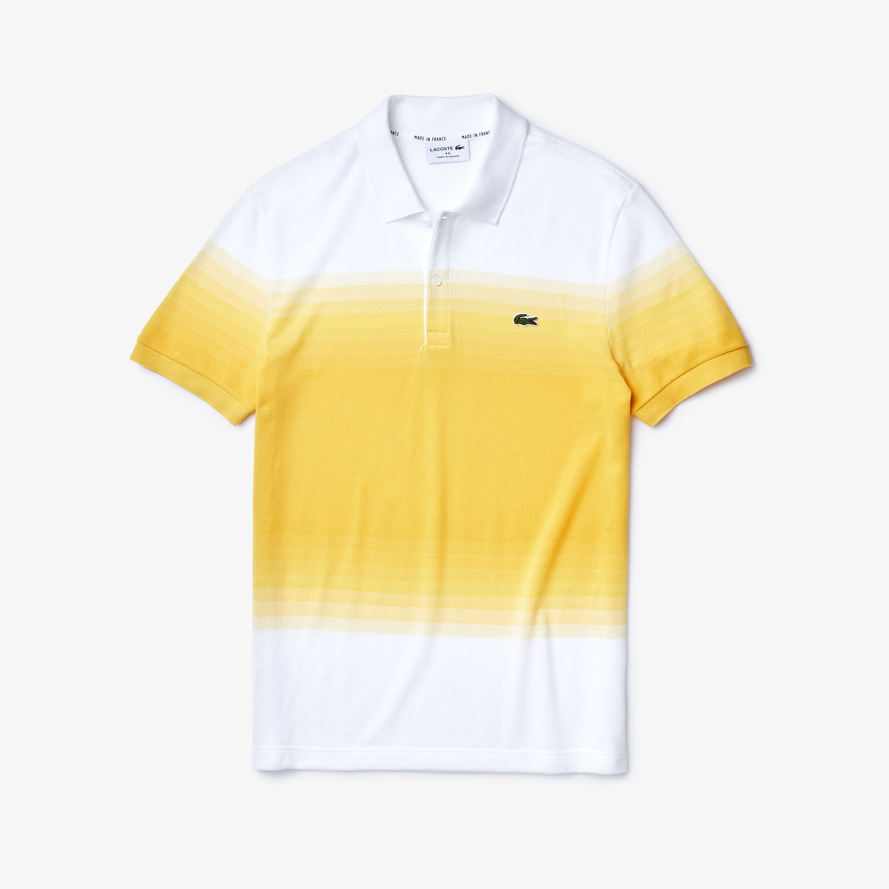 لاكوست قميص بولو للرجال lacoste من مجموعة made in france قصة عادية من قطن البيكيه