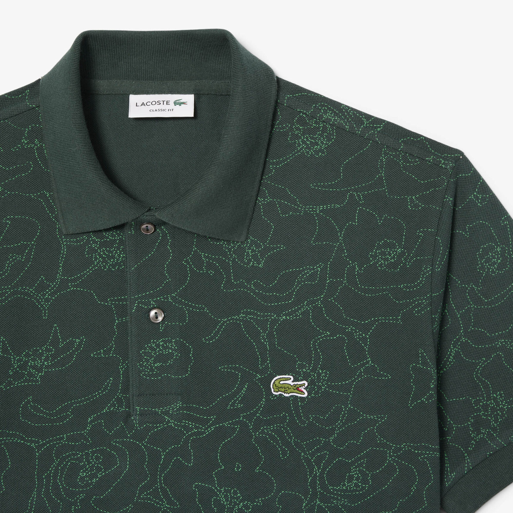 Original L.12.12 Flower Print Polo Shirt