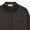 Long Sleeved Oversized Satin Polo Shirt