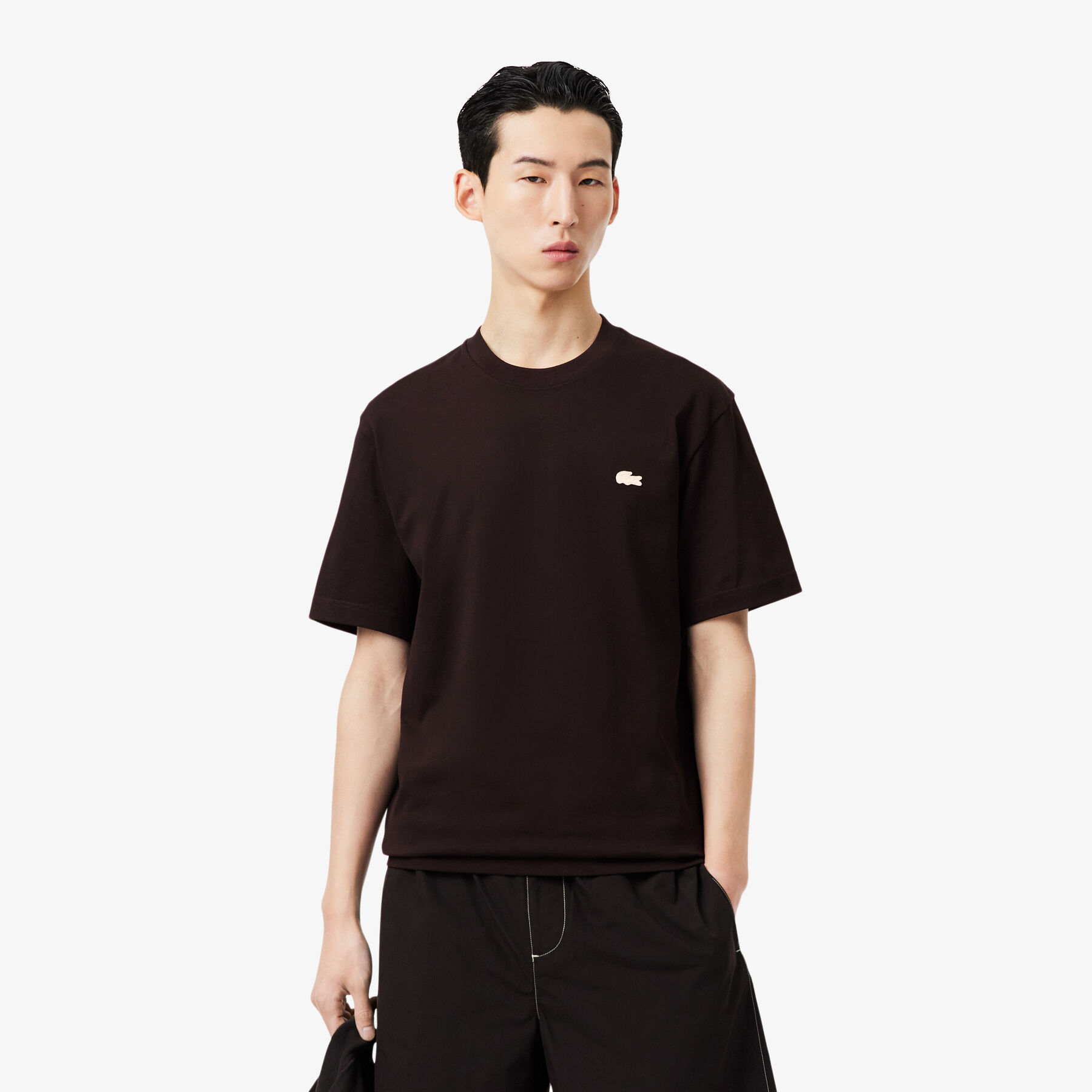 Printed Heavy Cotton T-shirt lacoste printed heavy cotton t shirt