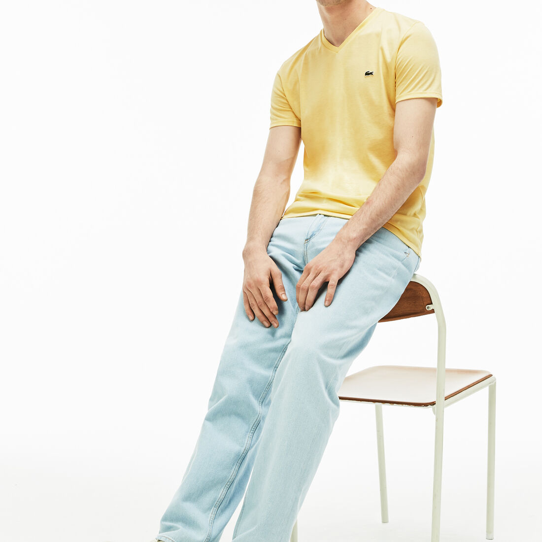 Lightweight Cotton Pima V Neck T-shirt Lightweight Cotton Pima V Neck T-shirt