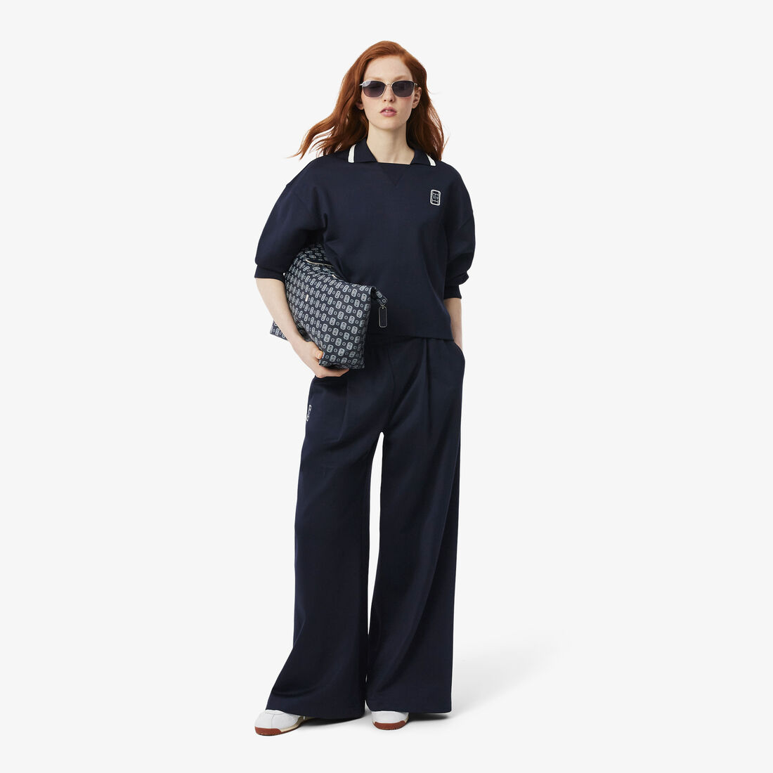 Pleat Front Pique Sweatpants Pleat Front Pique Sweatpants