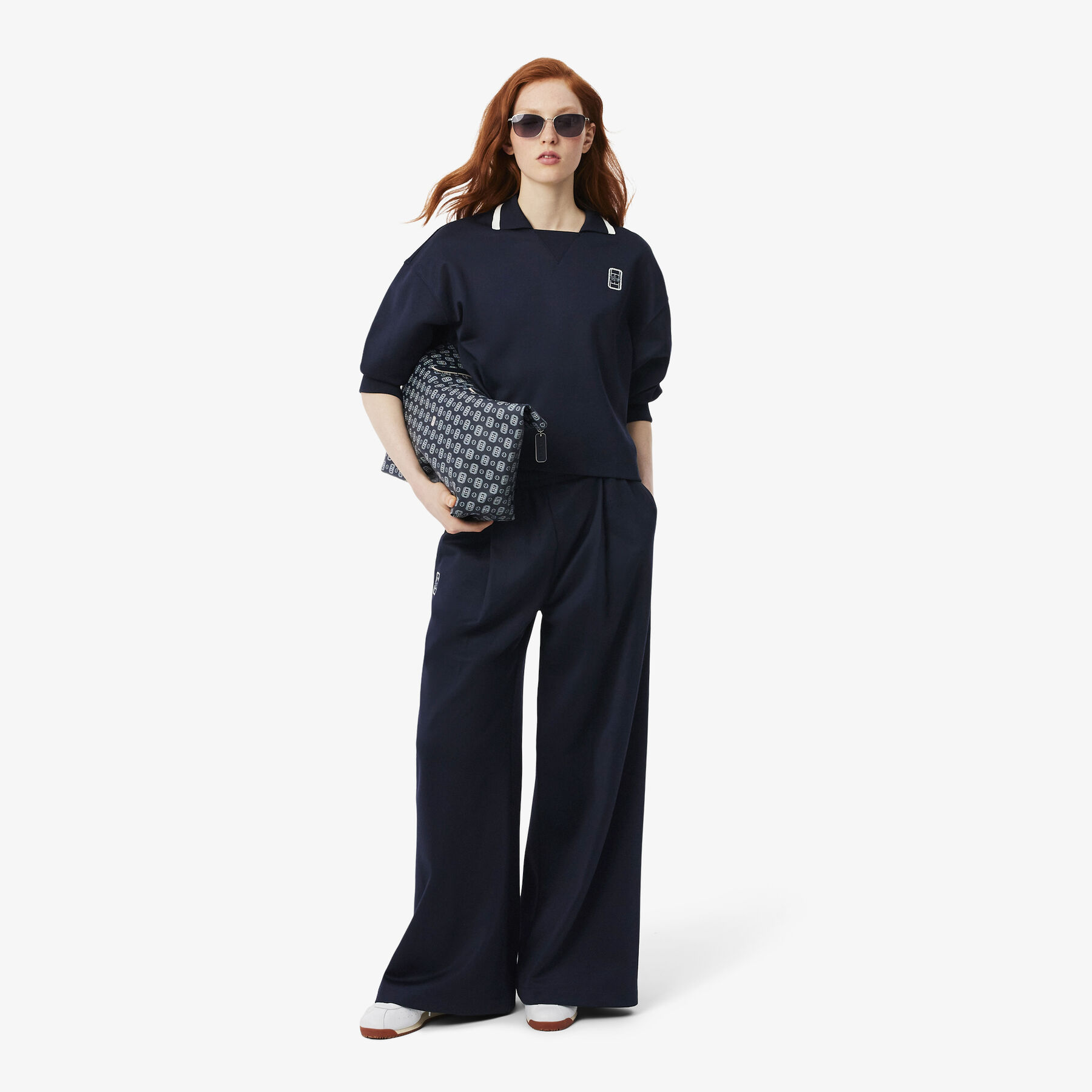 Pleat Front Pique Sweatpants Pleat Front Pique Sweatpants