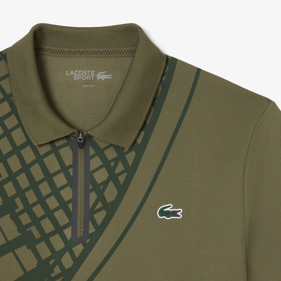 قميص بولو تنس بقصّة ضيقة مطبوع وجاف للغاية قميص بولو تنس بقصّة ضيقة مطبوع وجاف للغاية