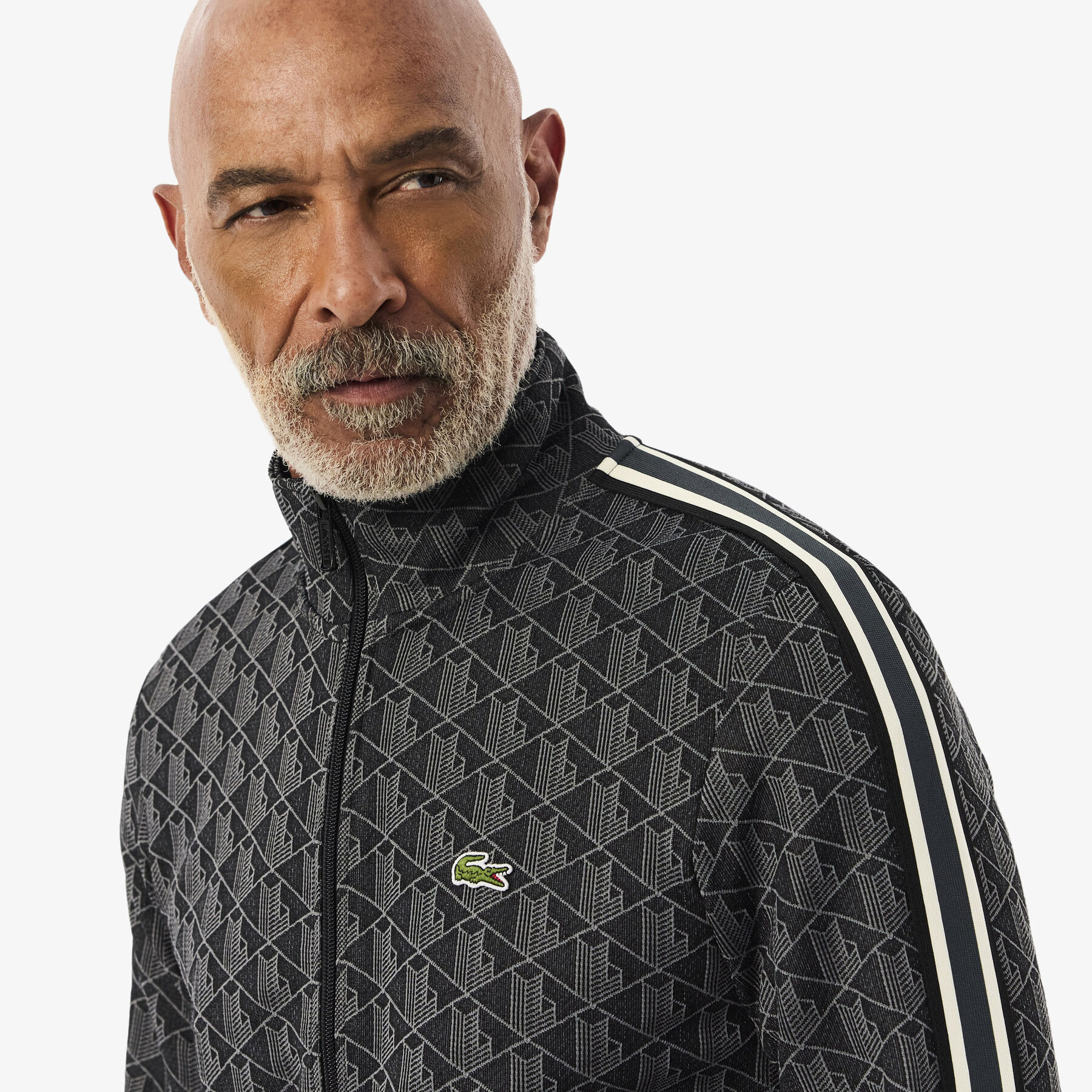 Paris Zip-Up Jacquard Track Jacket lacoste paris zip up jacquard track jacket