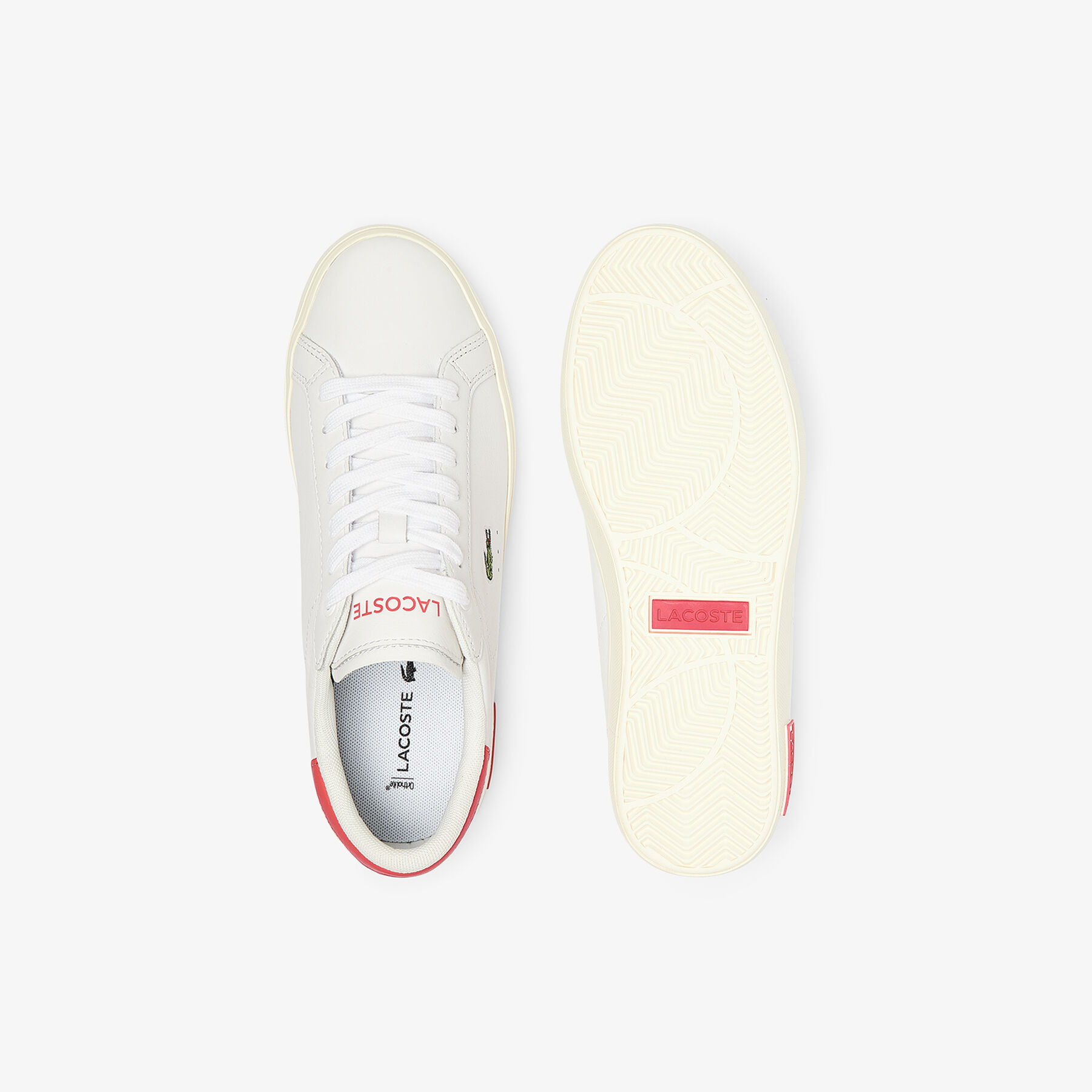 Women's Powercourt Leather Popped Heal Trainers Women's Powercourt Leather Popped Heal Trainers