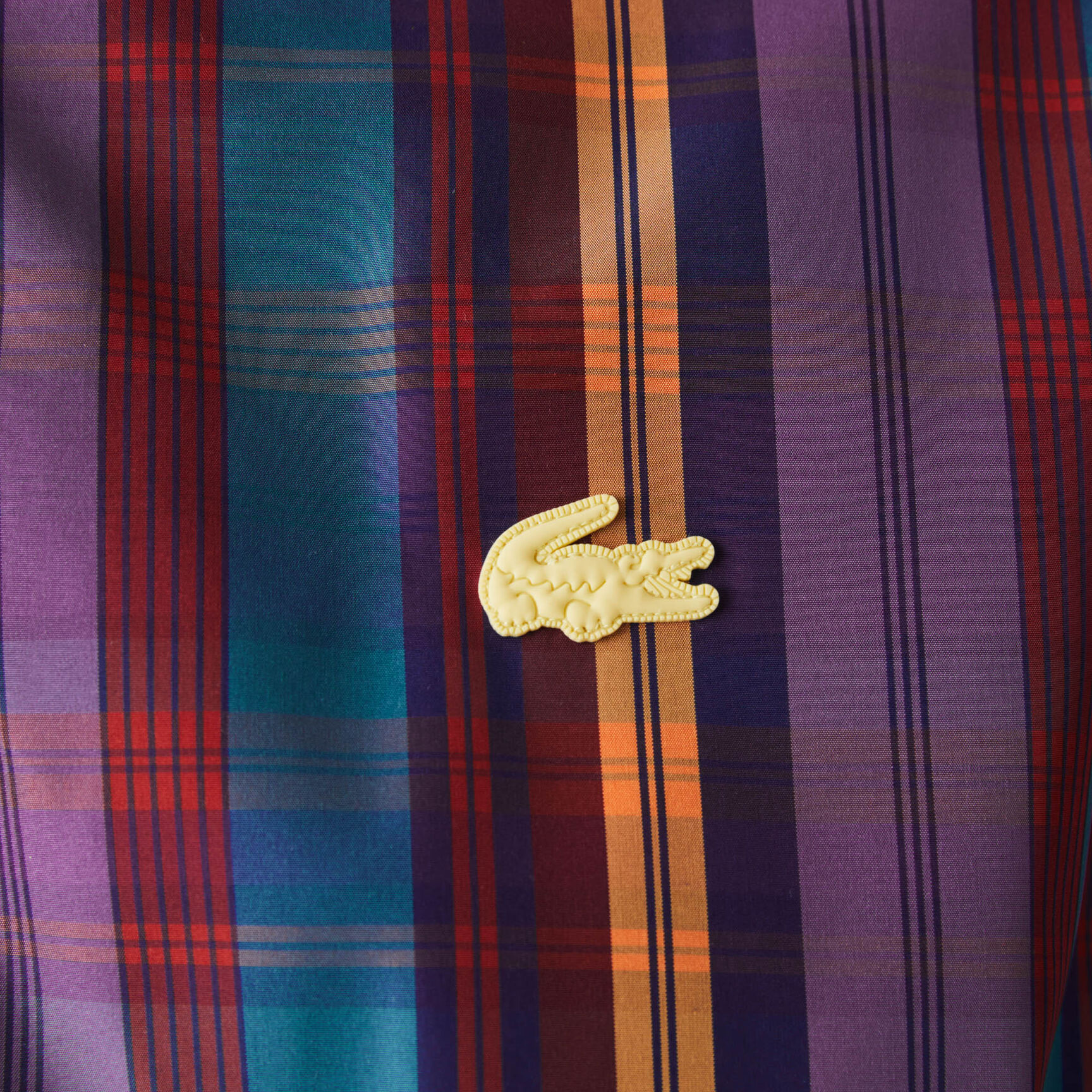 سترة واقية من الرياح كاروهات بسحاب للجنسين مجموعة Lacoste LIVE سترة واقية من الرياح كاروهات بسحاب للجنسين مجموعة Lacoste LIVE