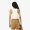 Slim Fit Badge Accent Rib Knit Tank Top