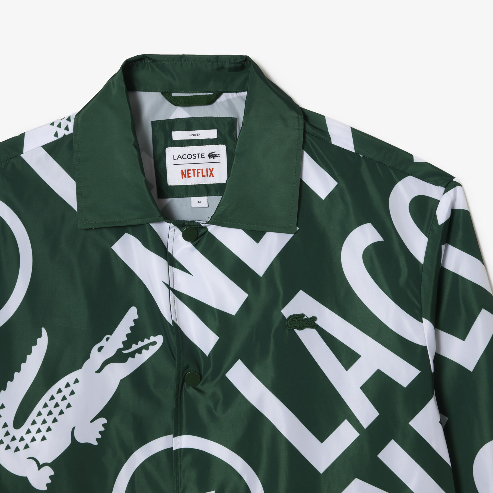 Unisex Lacoste x Netflix Printed Polo Jacket