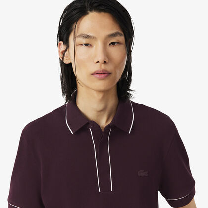 lacoste regular fit paris stretch pique polo shirt