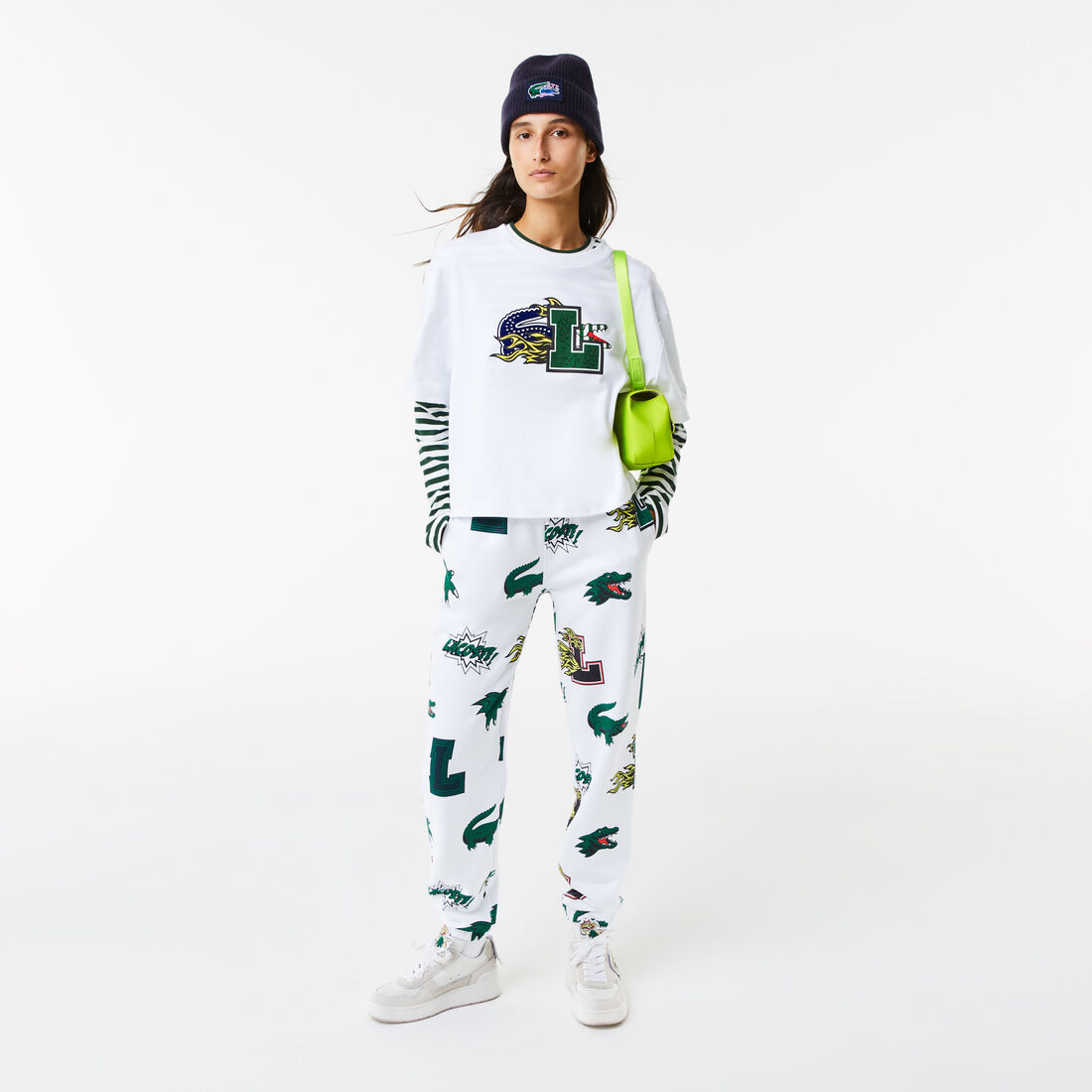 Women's Lacoste Holiday Oversized Fit Organic Cotton T-Shirt Women's Lacoste Holiday Oversized Fit Organic Cotton T-Shirt