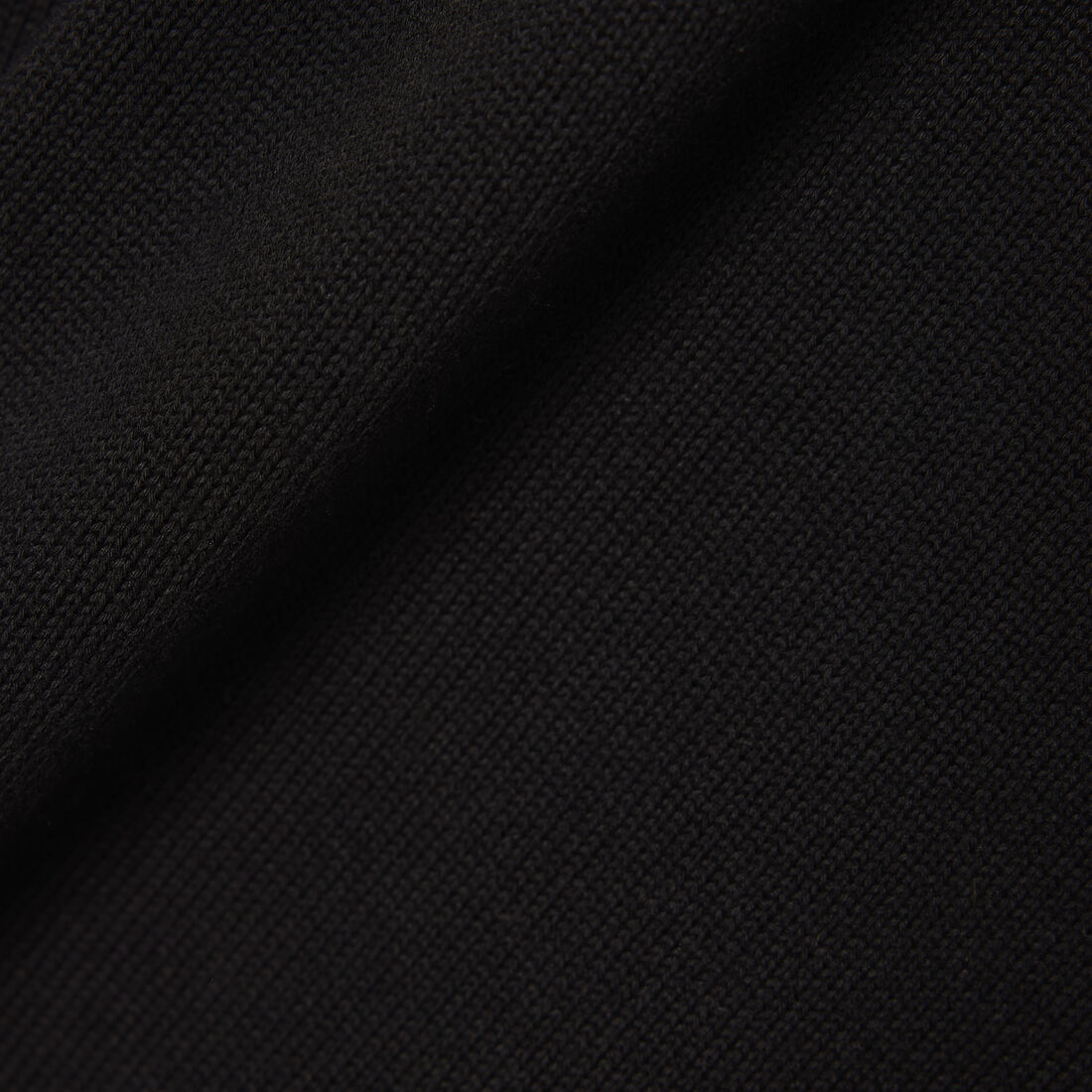 Zipped High Neck Cotton Sweater