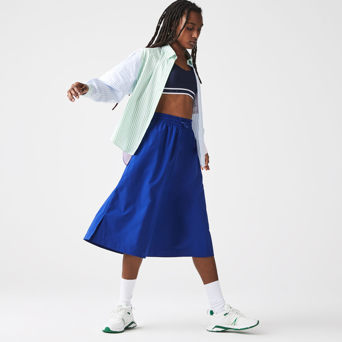 Women's Elasticised Waist Mid-Length Skirt Women's Elasticised Waist Mid-Length Skirt