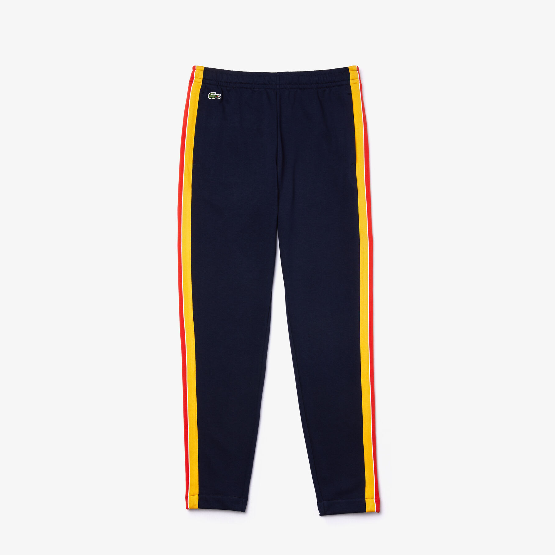 لاكوست بنطال الركض من مزيج القطن بلون مغاير مجموعة lacoste sport للرجال