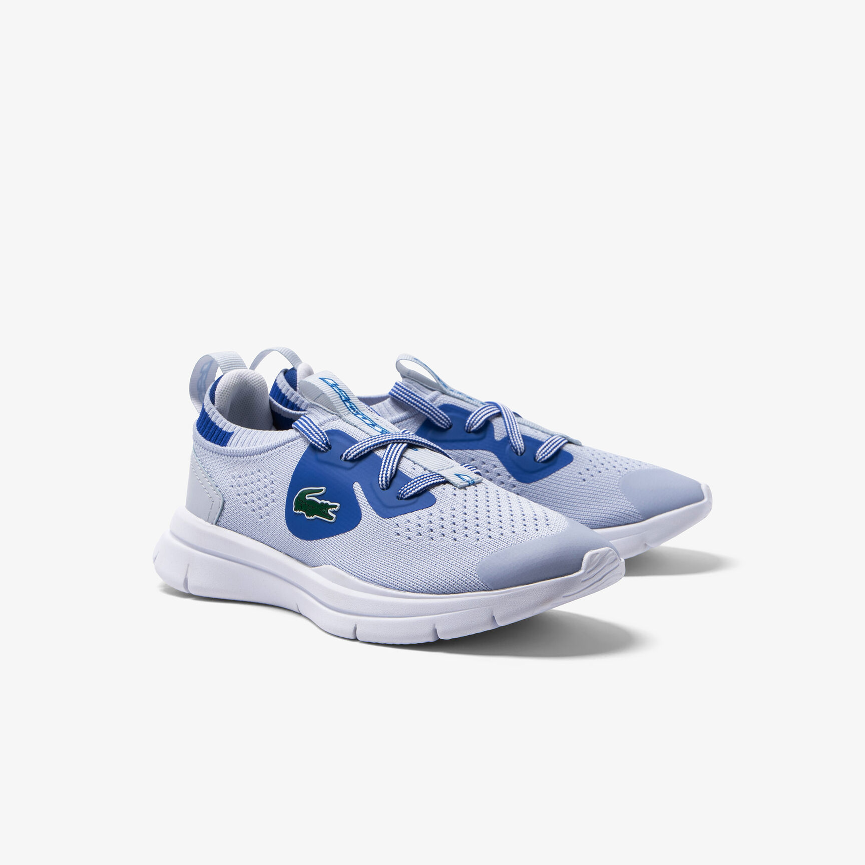 Children's Lacoste Run Spin Knit Textile Trainers