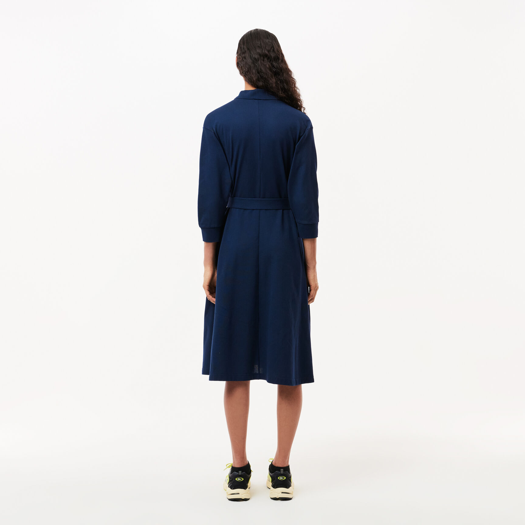 3/4 Sleeve Cotton Pique Polo Dress