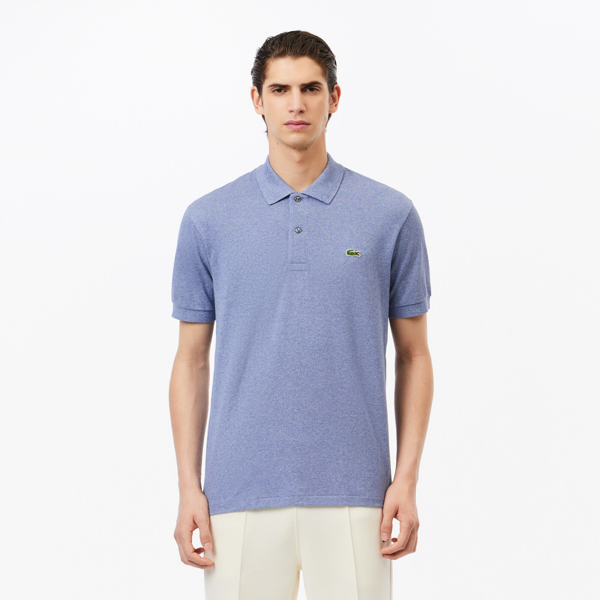 Buy Original L.12.12 Heathered Petit Pique Cotton Polo Shirt