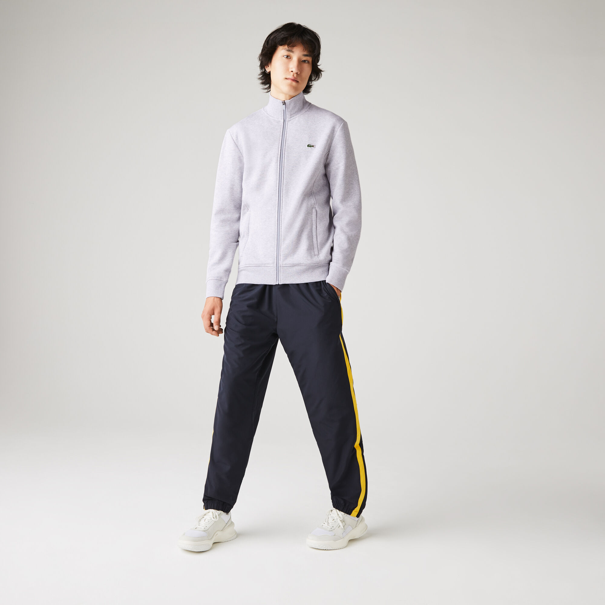 Buy Men s Lacoste SPORT Cotton Blend Fleece Zip Sweatshirt Lacoste SA
