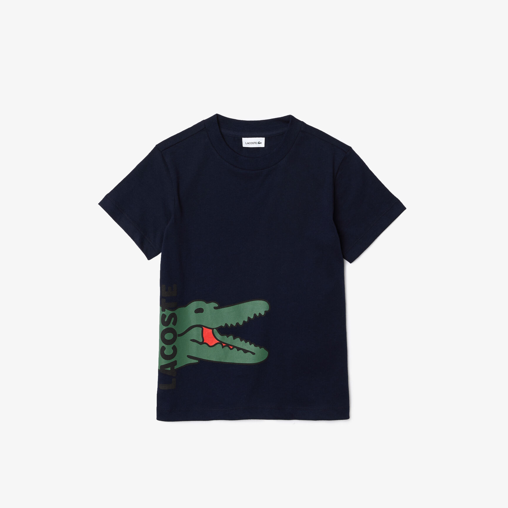 Kids' Crew Neck Printed Crocodile Cotton T-shirt Kids' Crew Neck Printed Crocodile Cotton T-shirt