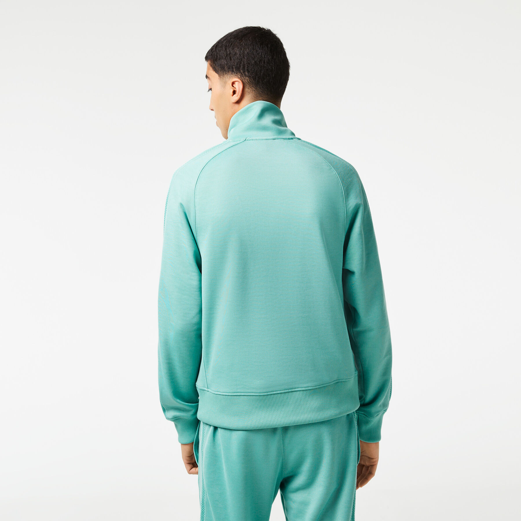 men s lacoste regular fit zipped piqu  sweatshirt