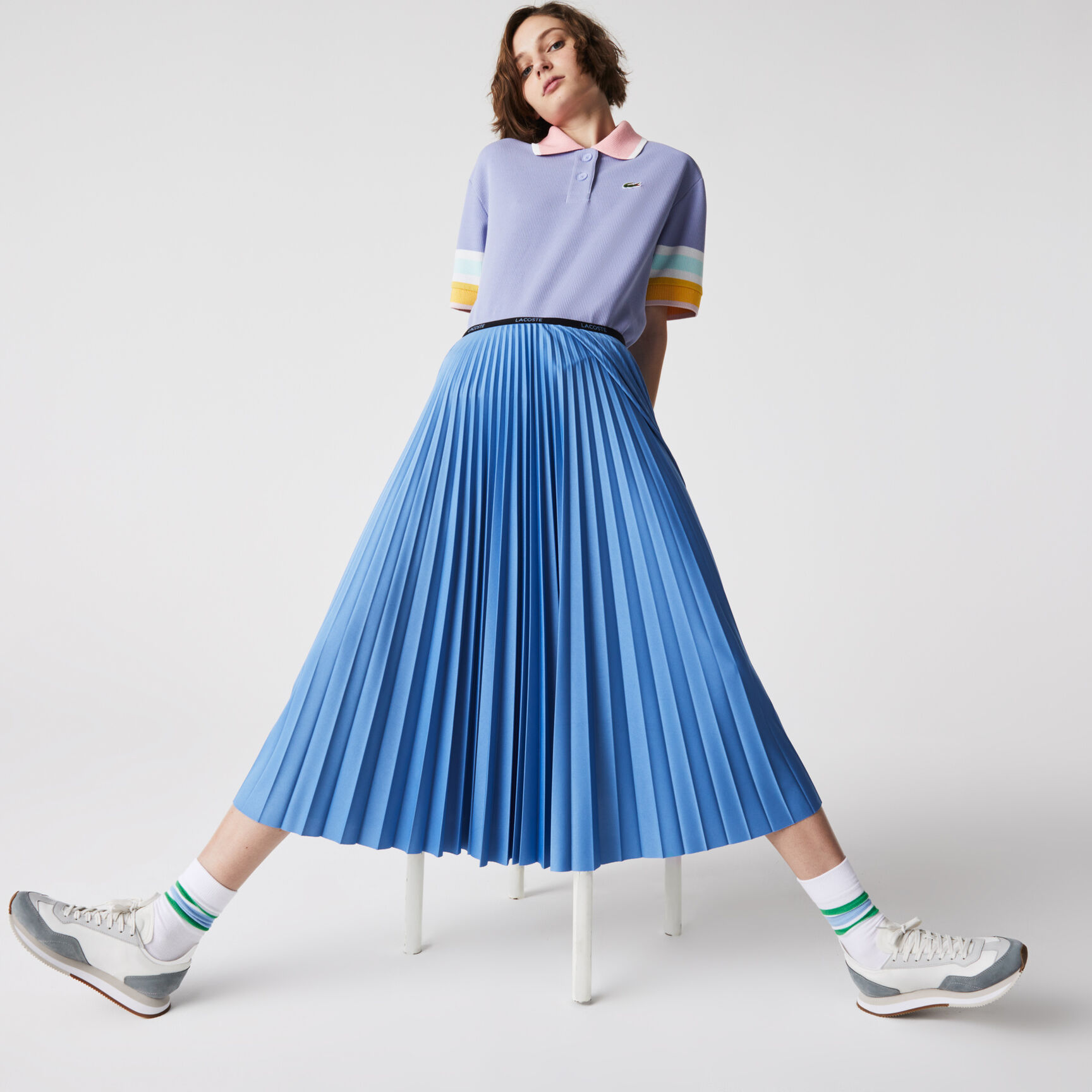 Women's Branded Elasticised Pleated Skirt Women's Branded Elasticised Pleated Skirt