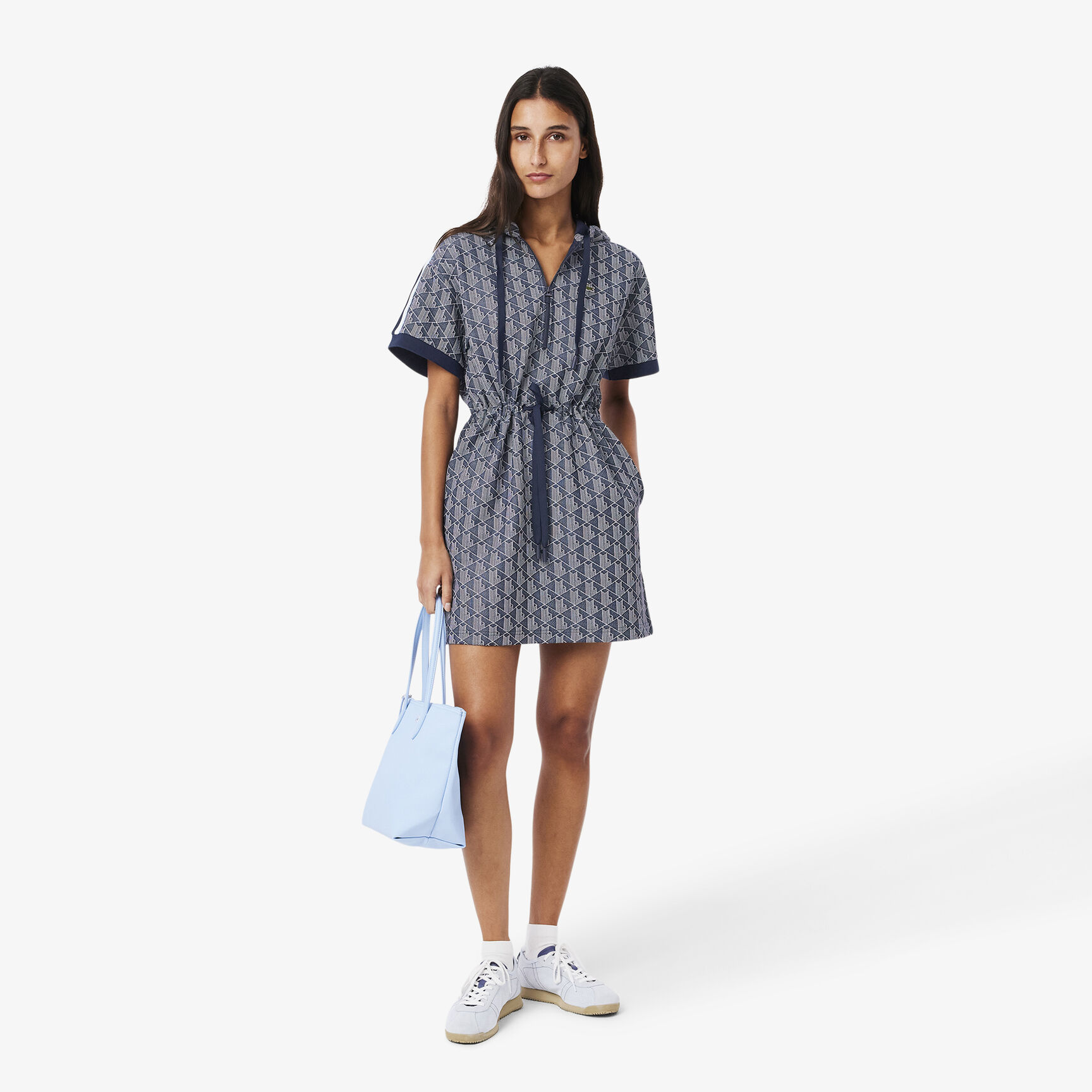 Jacquard Monogram Hoodie Dress Jacquard Monogram Hoodie Dress