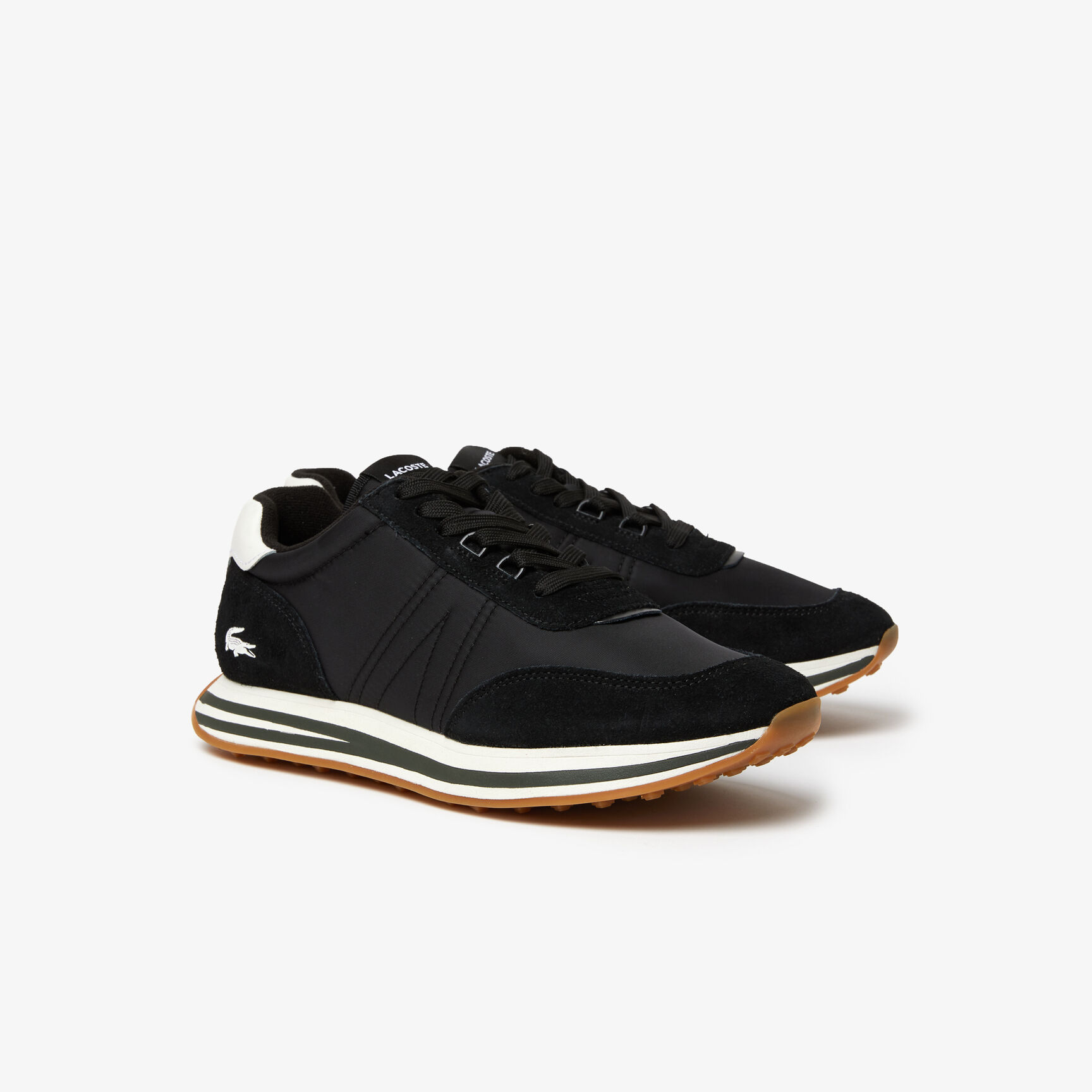 Men's Lacoste L-Spin Leather Colour Contrast Trainers