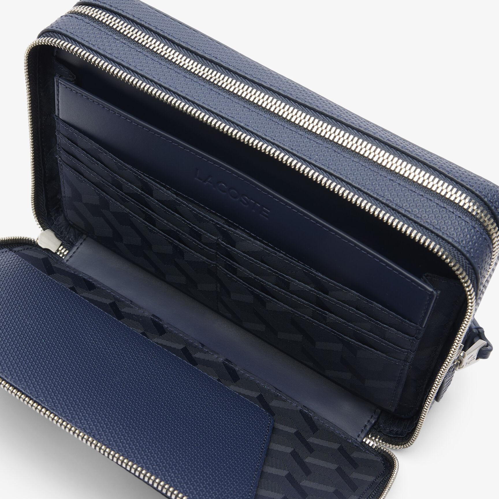 Chantaco Pique Leather Zipped Pouch