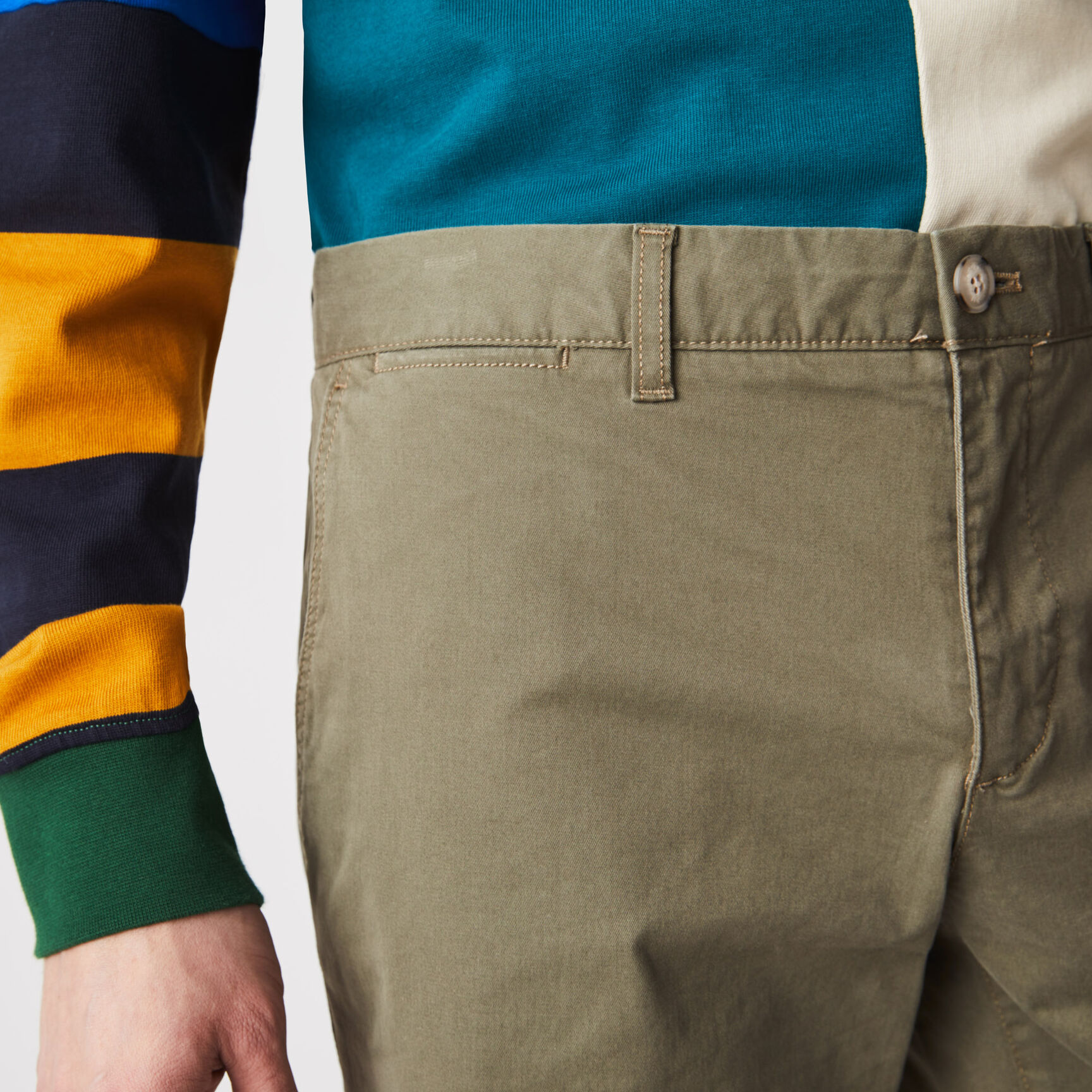 Men's Slim Fit Stretch Gabardine Bermuda Shorts