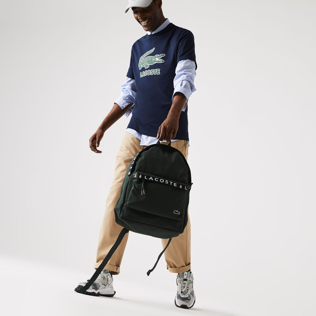 Men&rsquo;s Neocroc Lettered Bands Canvas Backpack