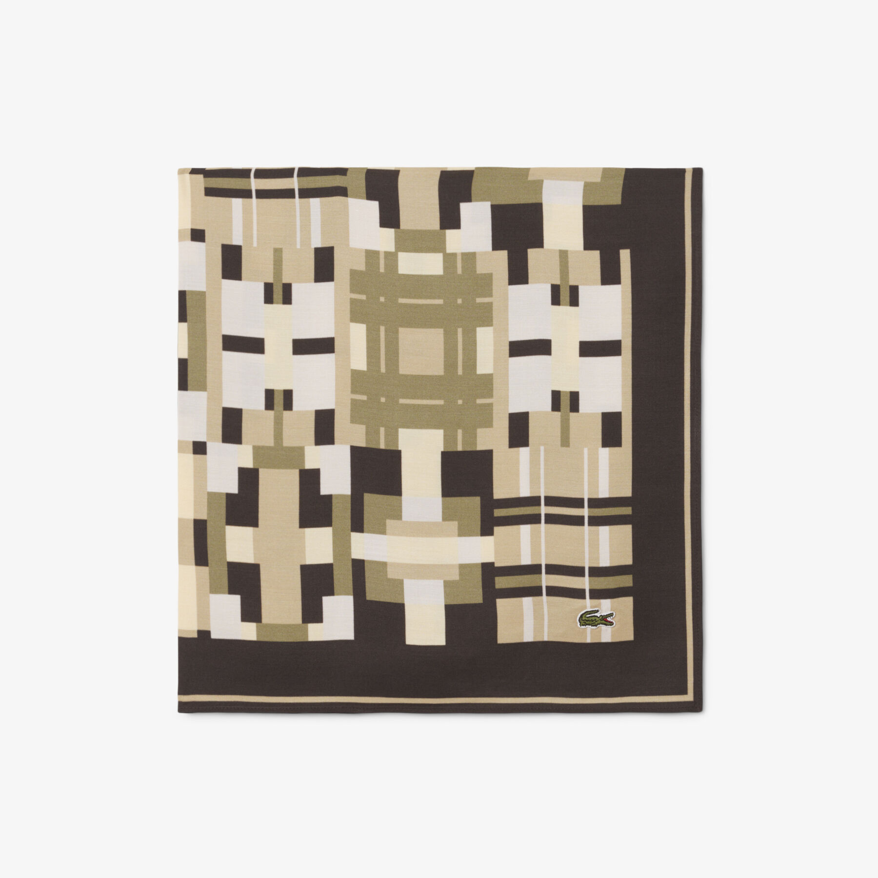 Geometric Pattern Scarf lacoste geometric pattern scarf