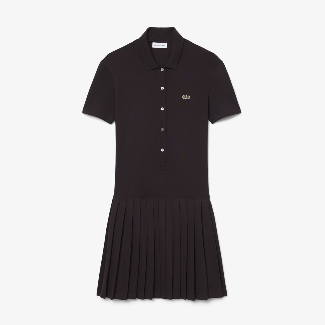 Stretch Pique Pleated Polo Dress lacoste stretch pique pleated polo dress