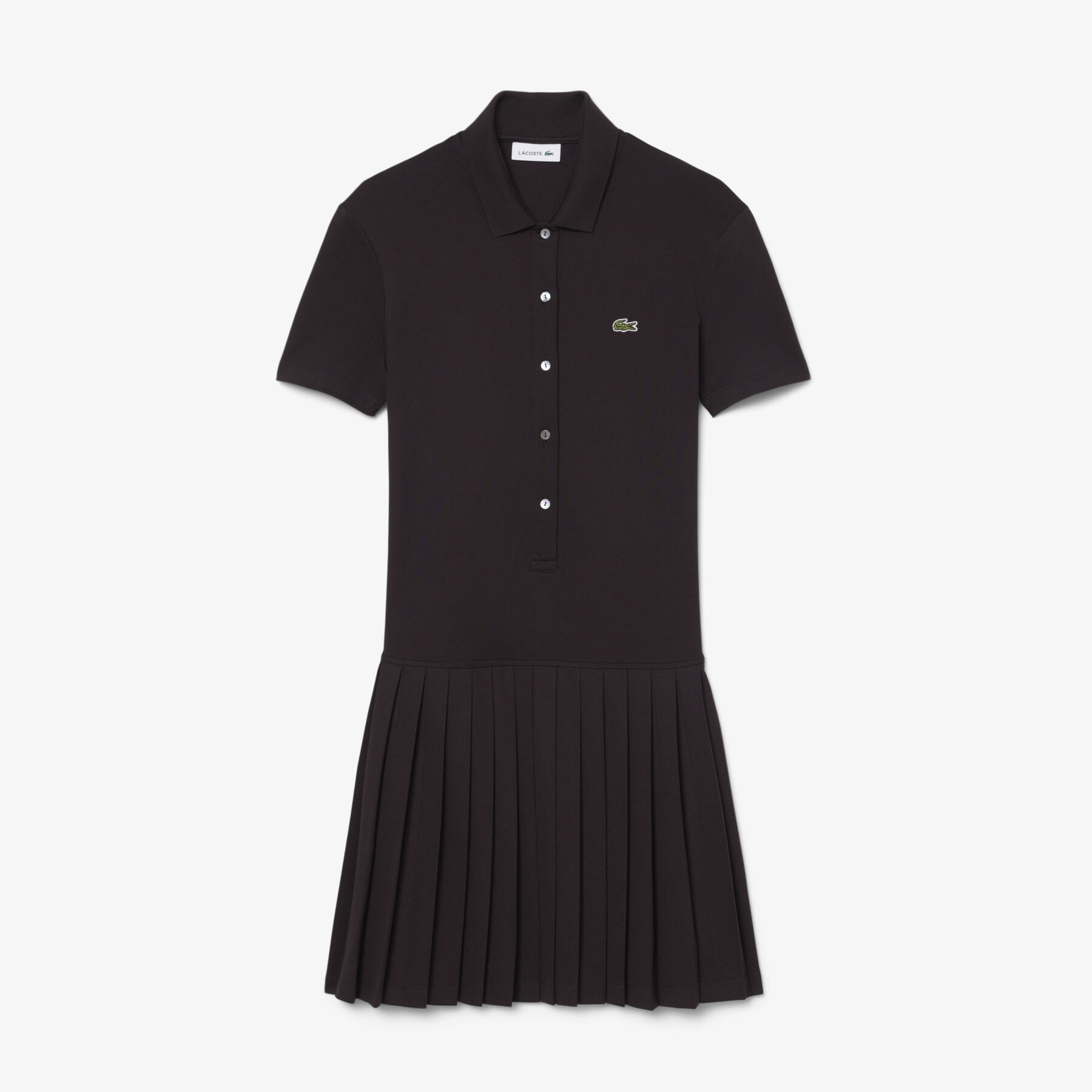 Stretch Pique Pleated Polo Dress lacoste stretch pique pleated polo dress