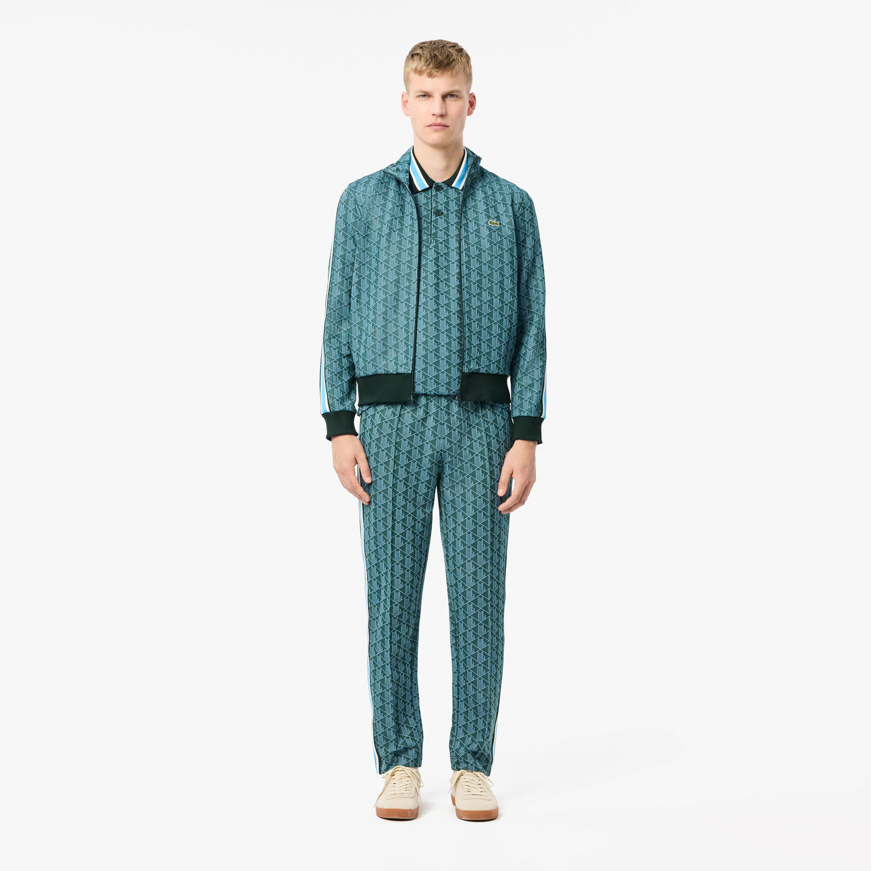 Classic Fit Monogram Jacquard Polo Shirt Classic Fit Monogram Jacquard Polo Shirt