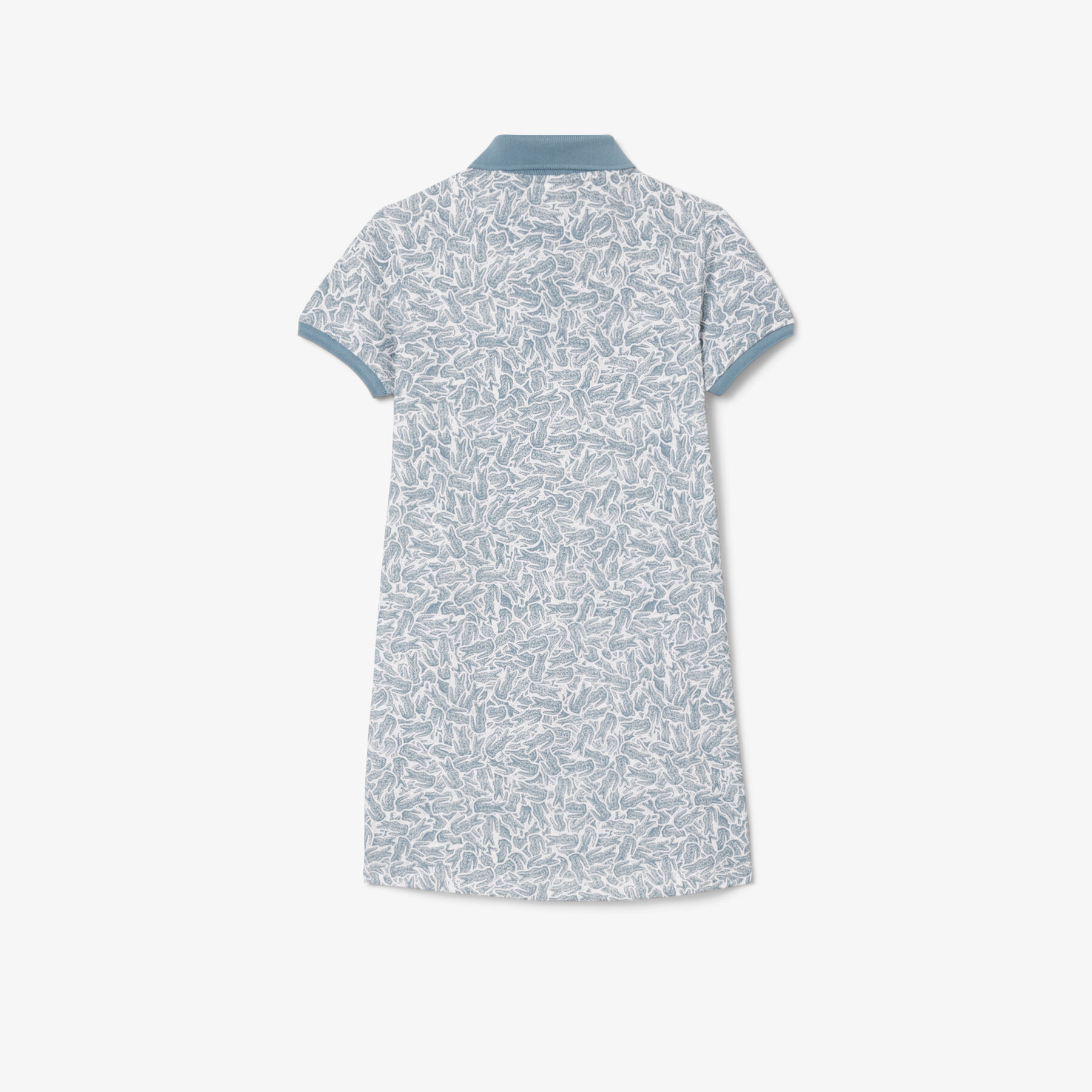 Printed Cotton Polo Dress lacoste printed cotton polo dress