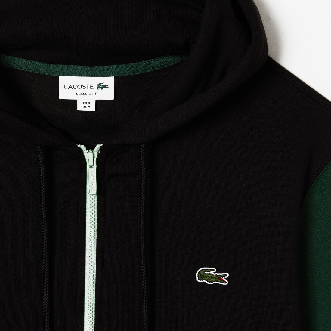 Men's Lacoste Classic Fit Color-block Hooded Zip Sweatshirt Men's Lacoste Classic Fit Color-block Hooded Zip Sweatshirt