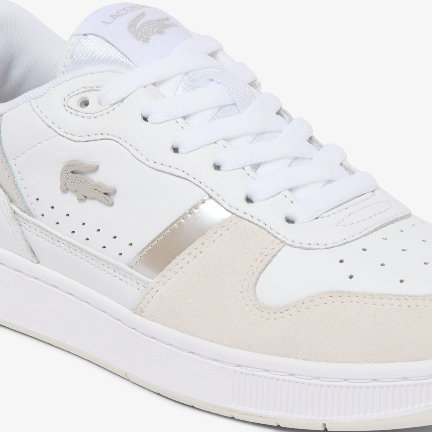 Women's T-Clip Set Leather Sneakers lacoste women s t clip set leather sneakers