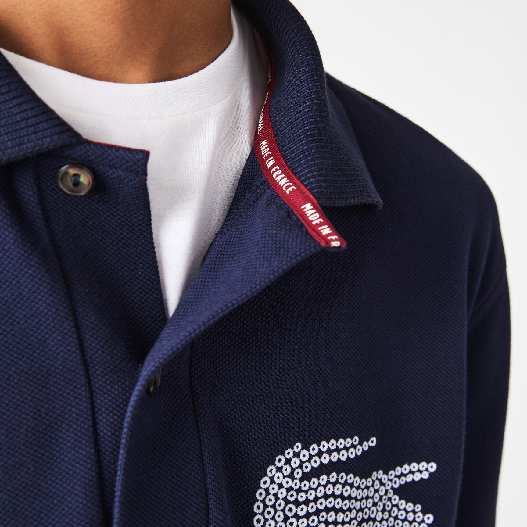 تيشيرت بولو لاكوست قطن عضوي بقصة كلاسيكية للرجال مجموعة Made in France تيشيرت بولو لاكوست قطن عضوي بقصة كلاسيكية للرجال مجموعة Made in France