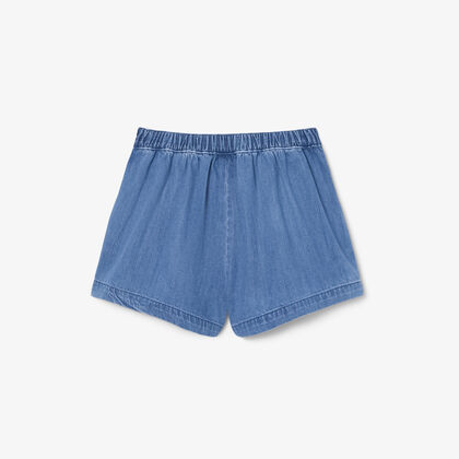 lacoste pleated denim skort