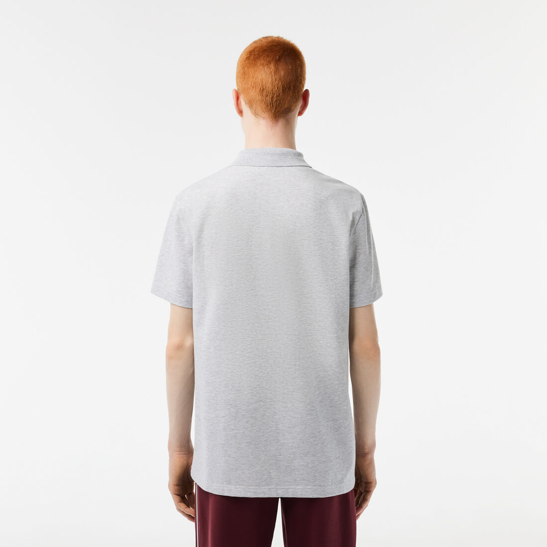 تيشيرت بولو لاكوست قطن عضوي مطاطي بقصة عادية للرجال تيشيرت بولو لاكوست قطن عضوي مطاطي بقصة عادية للرجال