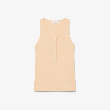 Slim Fit Ribbed Cotton Tank Top