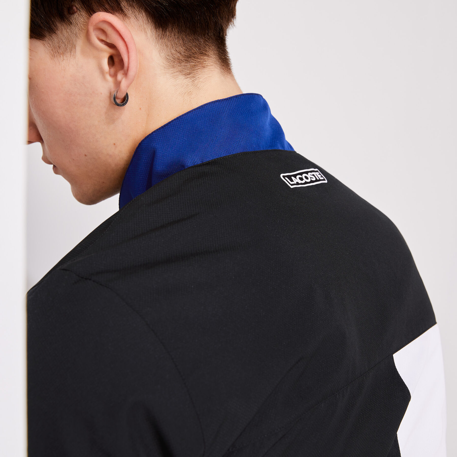 men s lacoste sport lightweight colourblock tracksuit