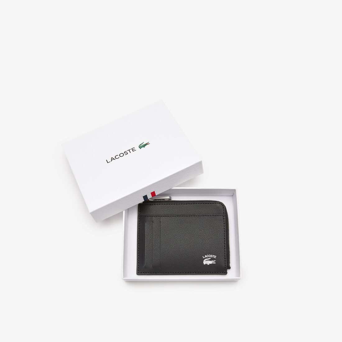 Men's Lacoste Contrast Inscription Zip Card Holder Men's Lacoste Contrast Inscription Zip Card Holder